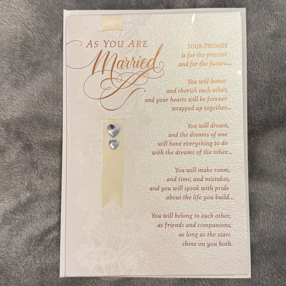🌻 2 Hallmark Wedding Cards NWT